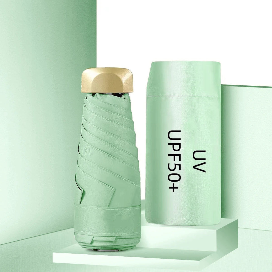 UPF50+ Mini-Sonnenschirm, kleine Tasche, Regen-Reise-Regenschirm, Vinyl, faltbarer Regenschirm, UV-Schutz, Sonnenschutz, Taschen-Sonnenschirm-Kapsel Festival Outfits | Techno Shirts | Rave Clothing