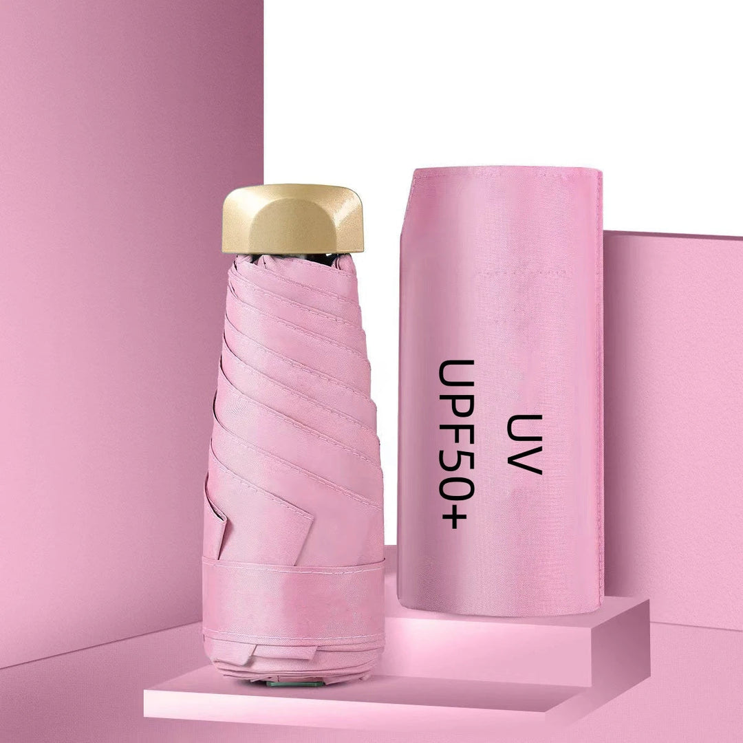 UPF50+ Mini-Sonnenschirm, kleine Tasche, Regen-Reise-Regenschirm, Vinyl, faltbarer Regenschirm, UV-Schutz, Sonnenschutz, Taschen-Sonnenschirm-Kapsel Festival Outfits | Techno Shirts | Rave Clothing