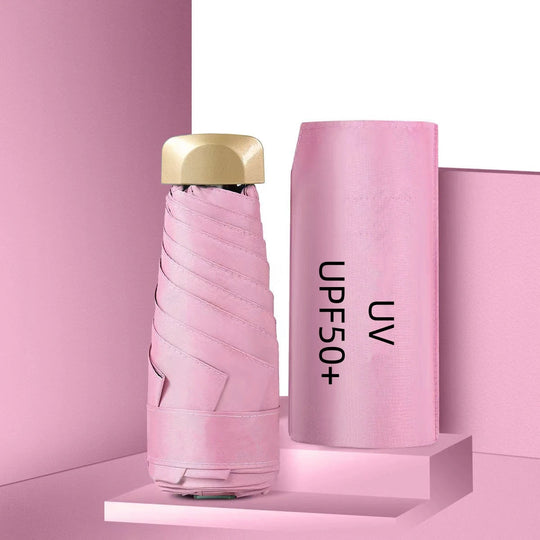 UPF50+ Mini-Sonnenschirm, kleine Tasche, Regen-Reise-Regenschirm, Vinyl, faltbarer Regenschirm, UV-Schutz, Sonnenschutz, Taschen-Sonnenschirm-Kapsel Festival Outfits | Techno Shirts | Rave Clothing