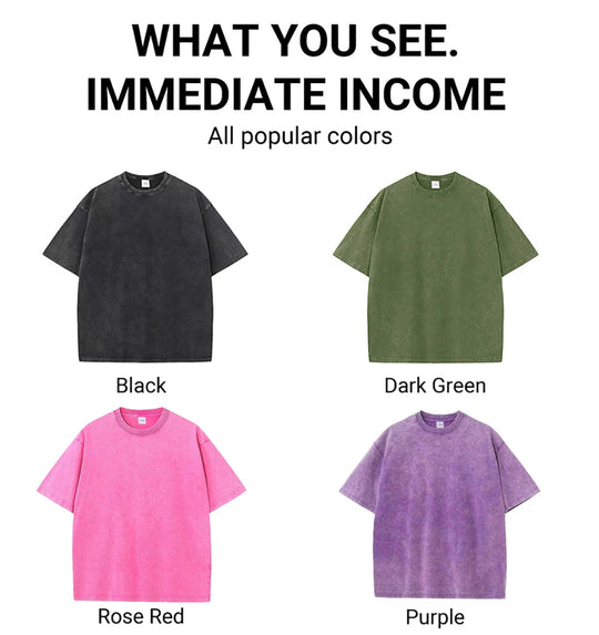 Premium Fresh Lemons Fruit Print Damen Washed T-Shirts Y2K Bequemes, kurzärmliges, lockeres All-Match-T-Shirt aus Baumwolle Hip-Hop-Top Festival Outfits | Techno Shirts | Rave Clothing