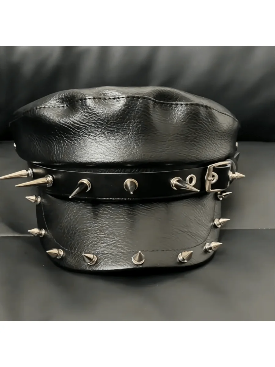 Kinky studded cap | Techno outfit