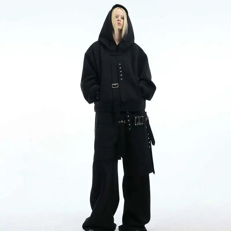 90er Jahre Hoodie & Sweatpants Rave Outfit Set | Herren Festival Outfits | Techno Shirts | Rave Clothing