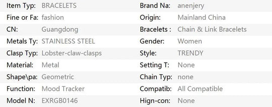 ANENJERY 316L Edelstahl Glatte Intarsien Zirkon Herz Armband für Frauen Männer Einfache Mode Temperament Schmuck Geschenke Täglich Festival Outfits | Techno Shirts | Rave Clothing