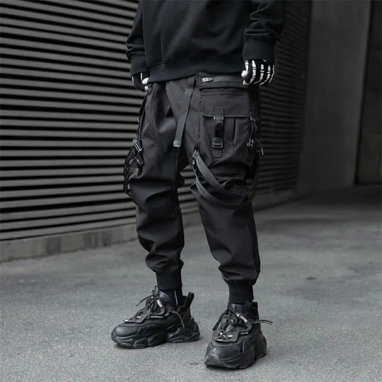 2024 neue Mode Multi-tasche Cargo Hosen Männer Y2K Taktische Techwear Ankle Hosen Punk Stil Casual Fallschirmjäger Hosen pantalones Festival Outfits | Techno Shirts | Rave Clothing