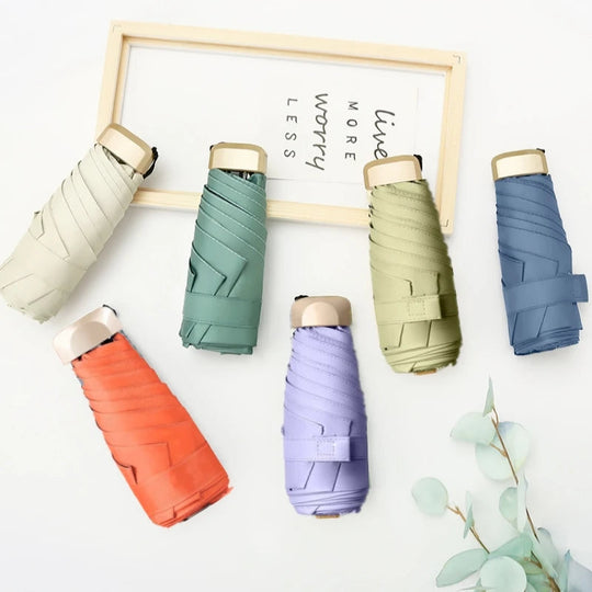 UPF50+ Mini-Sonnenschirm, kleine Tasche, Regen-Reise-Regenschirm, Vinyl, faltbarer Regenschirm, UV-Schutz, Sonnenschutz, Taschen-Sonnenschirm-Kapsel Festival Outfits | Techno Shirts | Rave Clothing