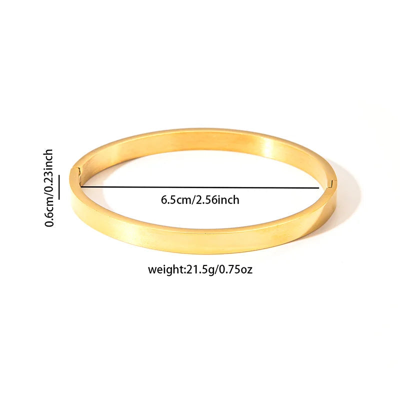 ANENJERY 316L Edelstahl Glatte Intarsien Zirkon Herz Armband für Frauen Männer Einfache Mode Temperament Schmuck Geschenke Täglich Festival Outfits | Techno Shirts | Rave Clothing