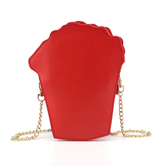 Cute Popcorn Shoulder Bag for Woman Cupcake Hamburger Chain Bag Causal Handbag Purse Clutch Cute Popcorn Crossbody Messenger Bag Festival Outfits | Techno Shirts | Rave Clothing