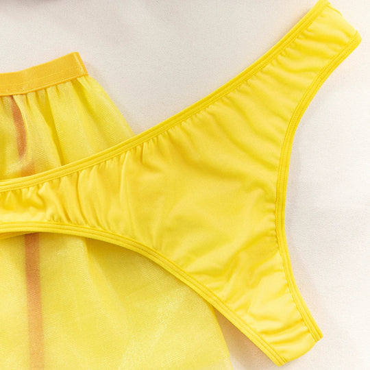 Ellolace Erotik Cosplay Sexy Kostüm Transparent Mesh Rollenspiel Outfit Rüschenbesatz Onlyfans Disguise Strumpfgürtel Exotische Sets Festival Outfits | Techno Shirts | Rave Clothing