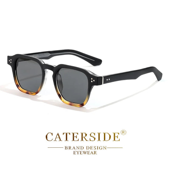 CATERSIDE Klassische Quadratische Sonnenbrille Männer Core Insert Tempel Luxus Marke Sonnenbrille Frauen Reisen Strand Party Festival Geschenke Festival Outfits | Techno Shirts | Rave Clothing