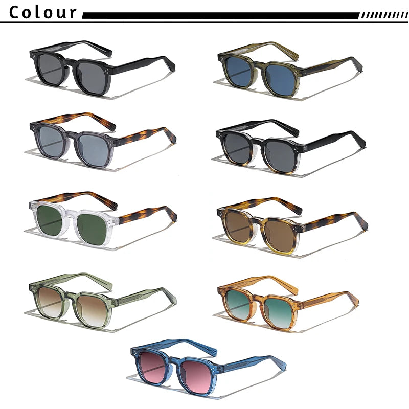 CATERSIDE Retro Punk Männer Sonnenbrille Kleine Rahmen Quadratische Personalisierte Design Sonnenbrille Frauen Reise Party Business Festival Geschenk Festival Outfits | Techno Shirts | Rave Clothing