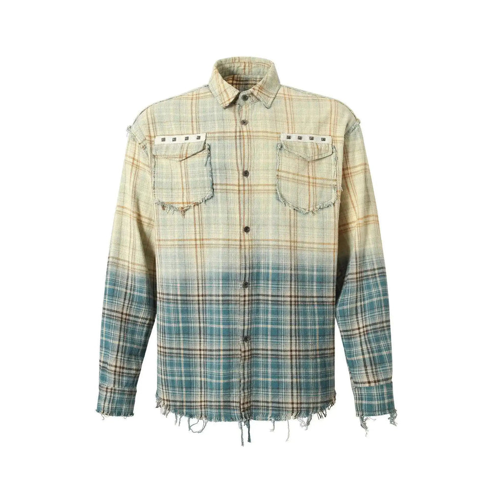 90er Jahre kariertes Festival Langarmhemd | Rave Outfit Herren Festival Outfits | Techno Shirts | Rave Clothing