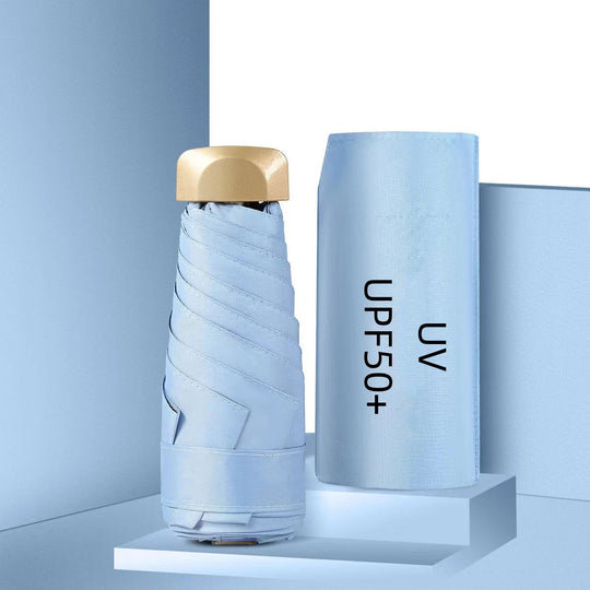 UPF50+ Mini-Sonnenschirm, kleine Tasche, Regen-Reise-Regenschirm, Vinyl, faltbarer Regenschirm, UV-Schutz, Sonnenschutz, Taschen-Sonnenschirm-Kapsel Festival Outfits | Techno Shirts | Rave Clothing