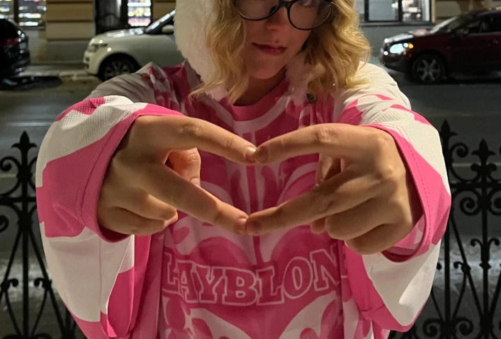 Y2k trend iges Trikot rosa Liebe Grafik Langarm T-Shirt tot blond Retro Gothic lässig Unisex lose Pullover Frauen Streetwear Festival Outfits | Techno Shirts | Rave Clothing