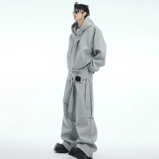 90er Jahre Hoodie & Sweatpants Rave Outfit Set | Herren Festival Outfits | Techno Shirts | Rave Clothing