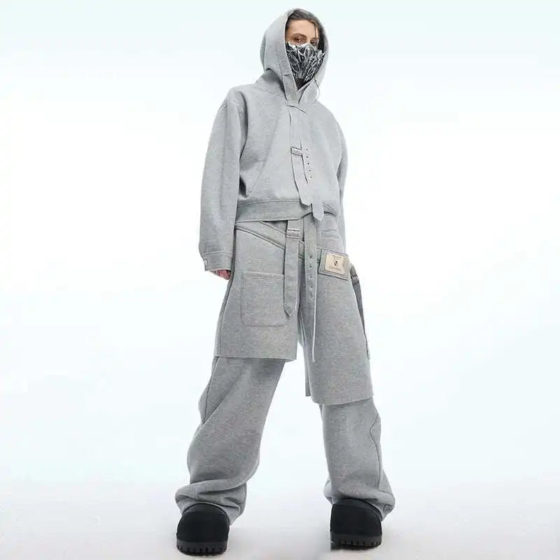 90er Jahre Hoodie & Sweatpants Rave Outfit Set | Herren Festival Outfits | Techno Shirts | Rave Clothing