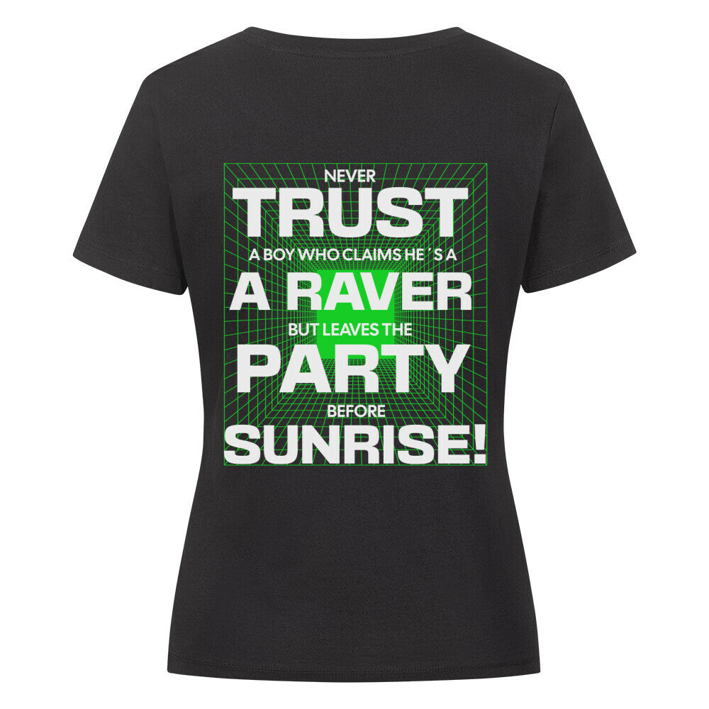 Techno T-shirt-rave shirt schwarz Damen-enges Techno Oberteil schwarz