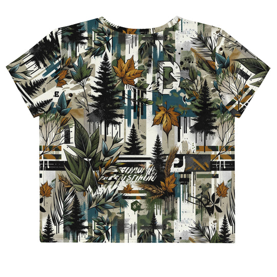 NATZ Clothing! Festival Crop Top "Technowood" prinful