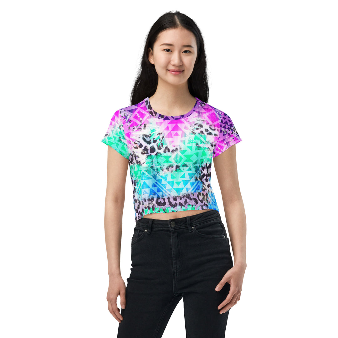 NATZ Clothing! Festival Crop-Top "Neopard II" 3xl FESTIVAL OUTFITS & STREETWEAR