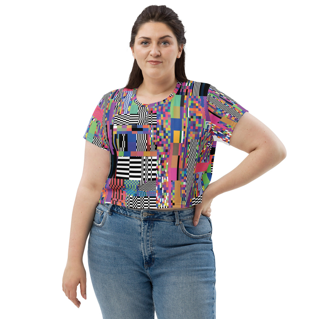 NATZ Clothing! Plus size Festival Party Crop Top – Glitch Festival Shirts
