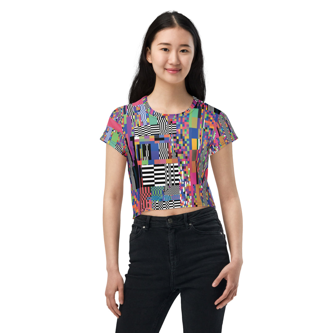 NATZ Clothing! Plus size Festival Party Crop Top – Glitch Festival Shirts