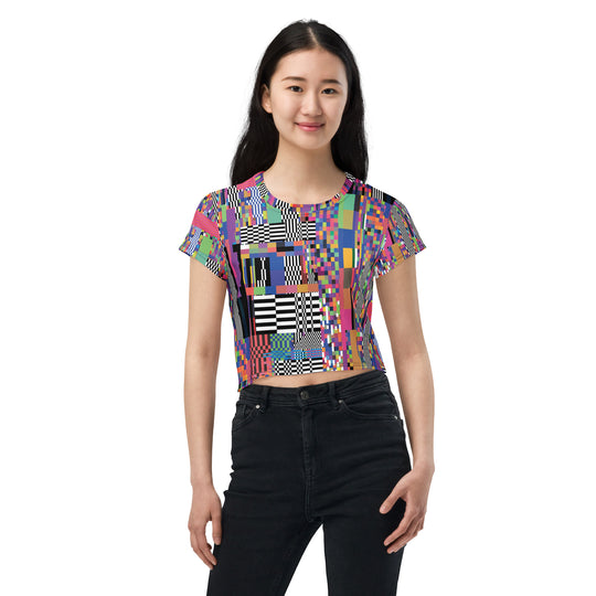NATZ Clothing! Plus size Festival Party Crop Top – Glitch Festival Shirts