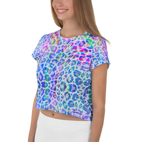 NATZ Clothing! Buntes Festival Crop Top – "Neopard" Festival Shirts