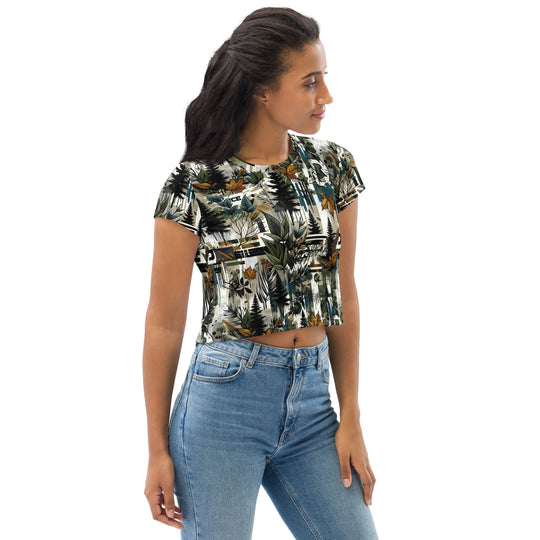 NATZ Clothing! Festival Crop Top "Technowood" prinful