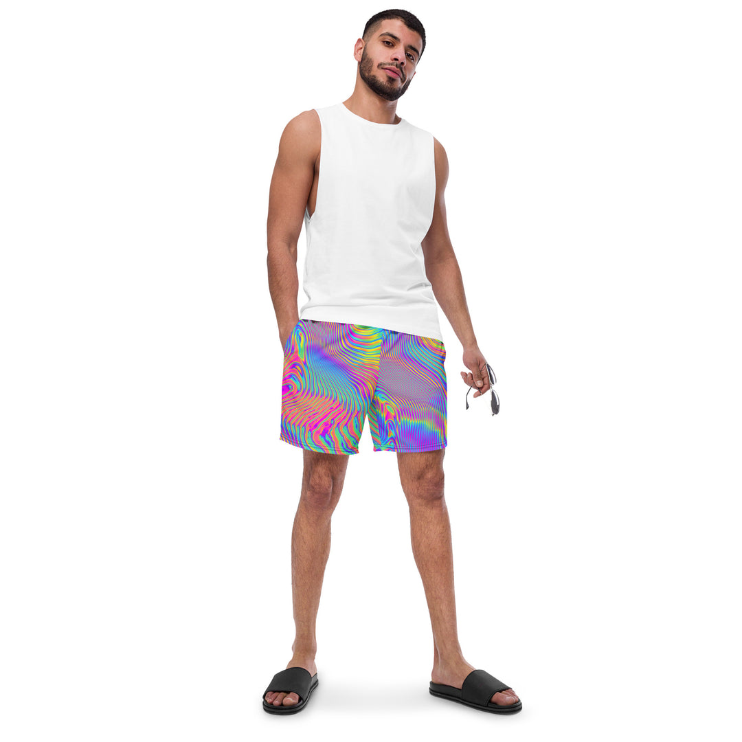 NATZ CLOTHING! Bunte Festival Shorts - Rave Hose - Festival Outfit „Holgraphic“ Printify