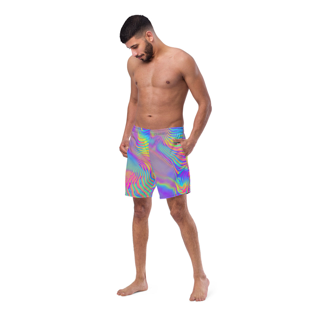 NATZ CLOTHING! Bunte Festival Shorts - Rave Hose - Festival Outfit „Holgraphic“ Printify