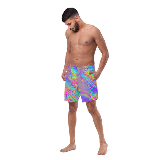 NATZ CLOTHING! Bunte Festival Shorts - Rave Hose - Festival Outfit „Holgraphic“ Printify