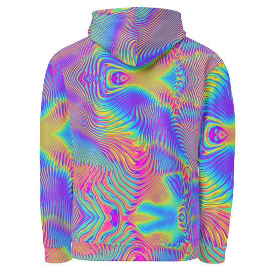 NATZ Clothing! Festival Hoodie "Holographic" 2xs - 6xl Festival Shirts