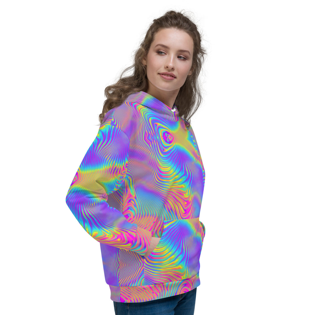 NATZ Clothing! Festival Hoodie "Holographic" 2xs - 6xl Festival Shirts