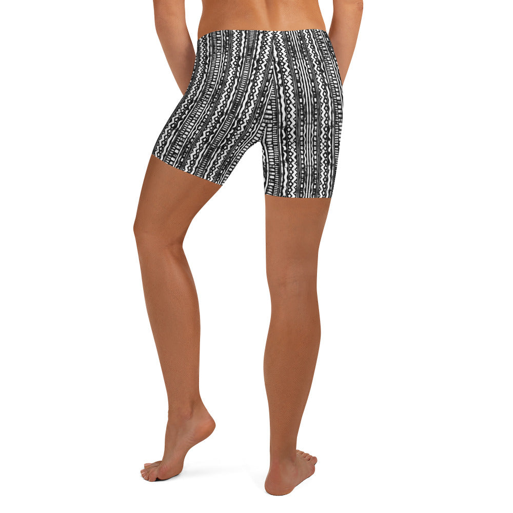 NATZ CLOTHING! Festival Radlerhose "Black & White" FESTIVAL OUTFITS & STREETWEAR