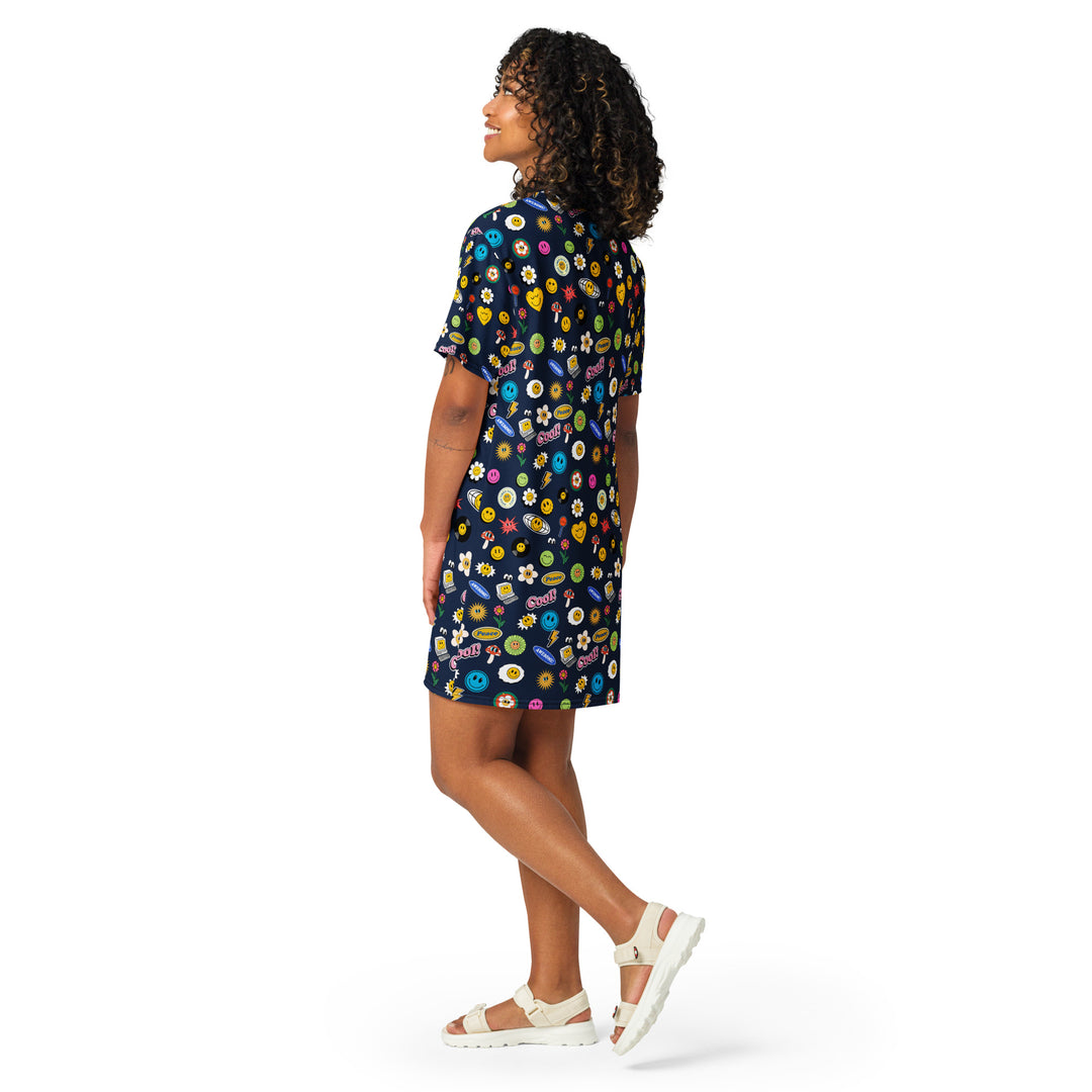 Groovy Gal T-Shirt-Kleid FESTIVAL OUTFITS & STREETWEAR