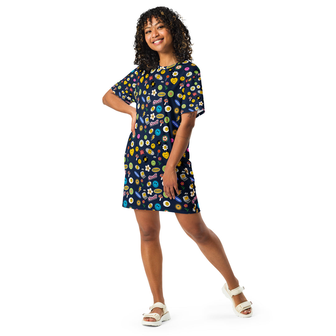 Groovy Gal T-Shirt-Kleid FESTIVAL OUTFITS & STREETWEAR