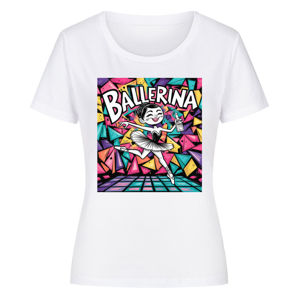 ballerina enges damen top weiss 