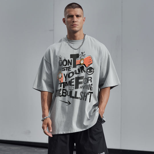 Don´t waste your Time for any bullshit Shirt (Doubleprint) MarketPrint