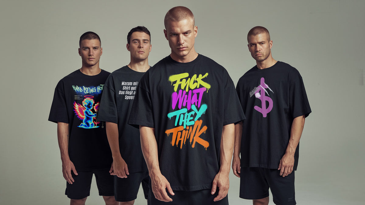 rave outfit-maenner-techno shirts-schwarz