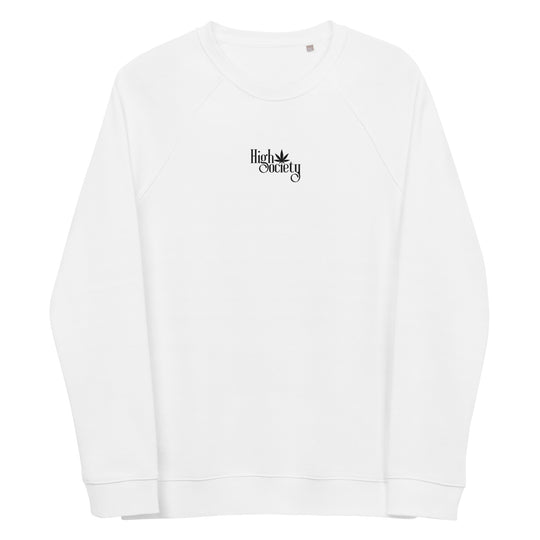 "High Society" Sweatshirt mit gesticktem Schriftzug FESTIVAL OUTFITS & STREETWEAR